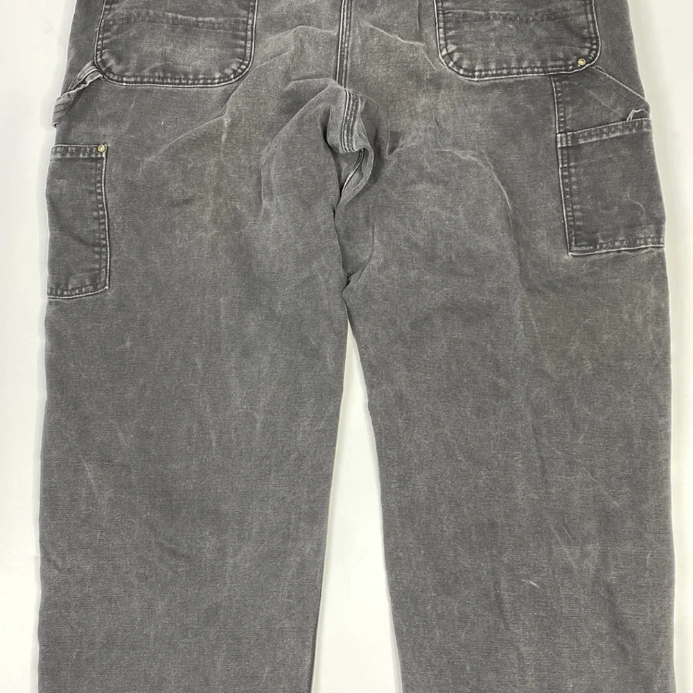 Vintage Carhartt B01BLK Loose Original Fit Double Knee Black Jeans 44x30 90s